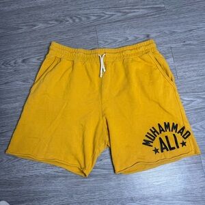 Muhammad Ali Roots Of Fight Rumble 1974 Shorts Sz XXL Mens Yellow
